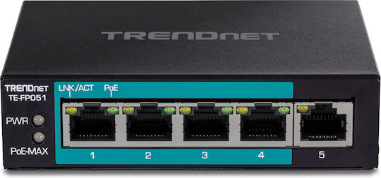 Trendnet TE-FP051 Negestionat L2 PoE+ Switch cu 5 Porturi Ethernet