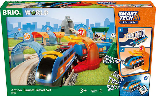 Brio Toys Smart Tech Sound Action Set cu Trenuleț cu Sunet și Lumină pentru 3+ ani+ Ani