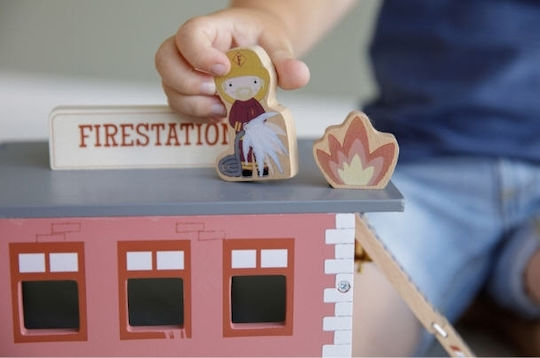 Little Dutch Firefighting Extension Railroad Accessories made of Wood for 3+ years+ Years