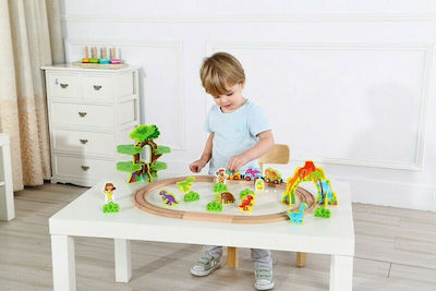 Tooky Toys Set mit Zug aus Holz für 3++ Jahre