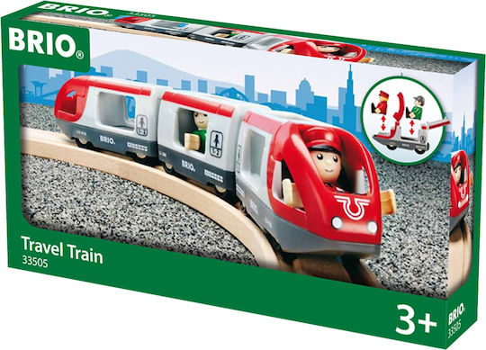 Brio Toys Travel Σετ με Τρενάκι από Ξύλο για 3+ Ετών