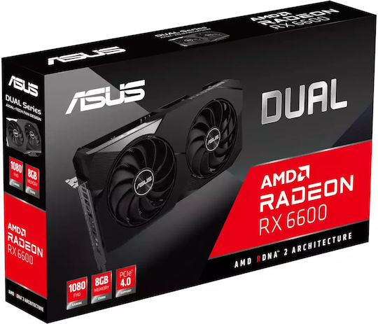 Asus Radeon RX 6600 8GB GDDR6 Dual Placă Video 90YV0GP0-M0NA00