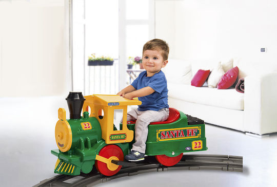 Santa Fe Train Ηλεκτροκίνητο 6 Volt Πράσινο για 1.5+ Ετών