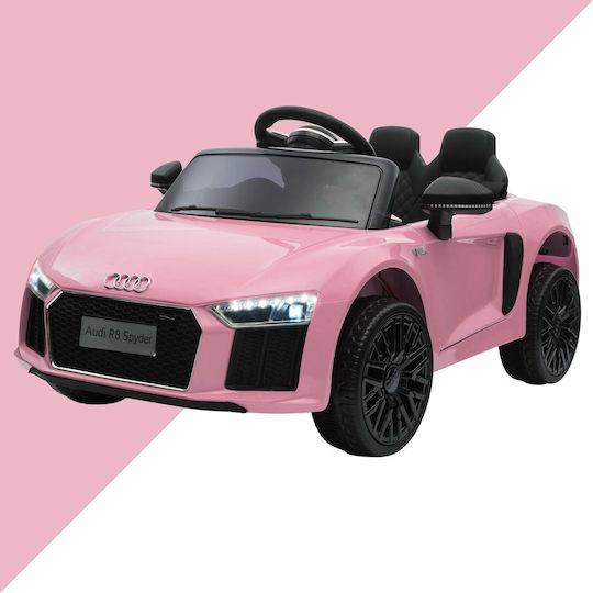 Audi Spyder Cu Un Loc Cu Telecomandă Licențiat 12 Volți Roz