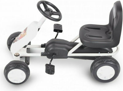 Colorado Kids Foot-to-Floor Go Kart One-Seater with Pedal White