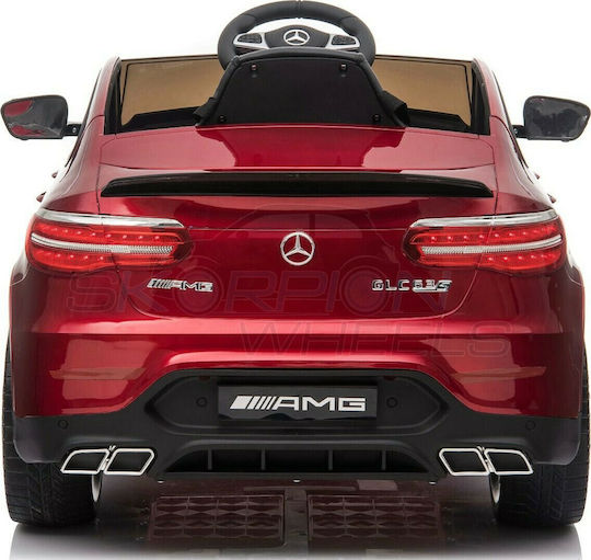 Mercedes Benz GLC 63S Cu Un Loc Cu Telecomandă Licențiat 12 Volți Burgundy Pentru 1+ Ani