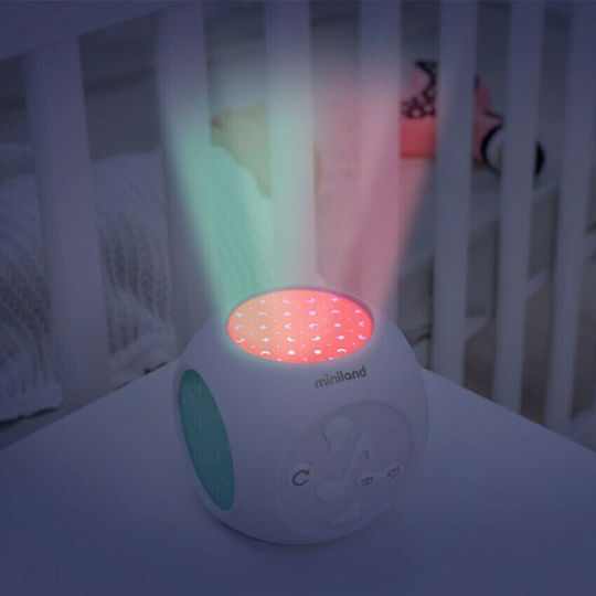Miniland Sleep Toy Dreamcube Projector with White Noise and Light for 0++ Months