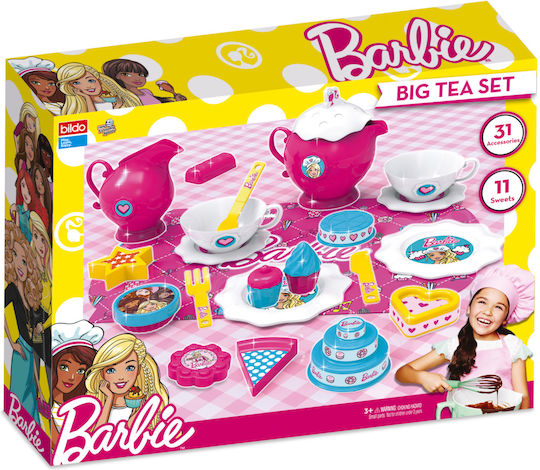 Bildo Barbie Σετ Τσαγιού με Αξεσουάρ & Cupcake Barbie για 3+ Ετών