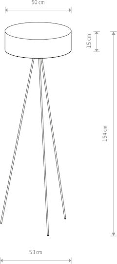 Nowodvorski Cadilac III Floor Lamp H154cm. Black