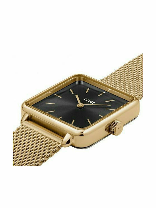 Cluse La Tetragone Women's Watch with Gold Metal Bracelet