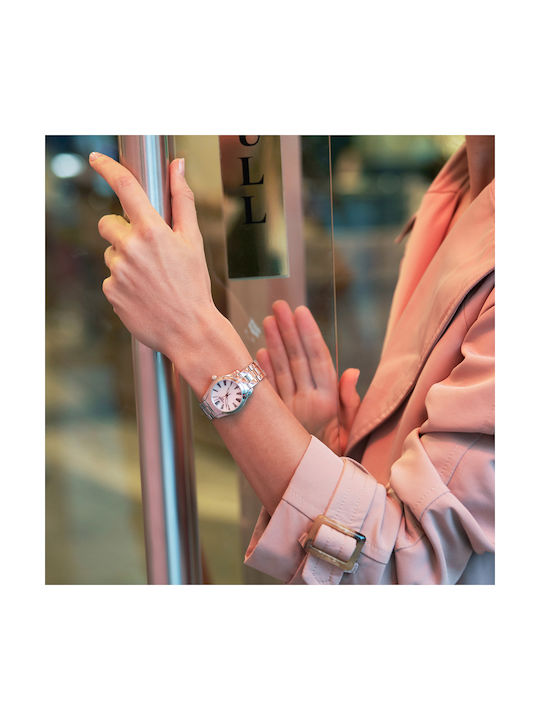 Tissot T-Wave Ladies Three Hands Uhr mit Silber Metallarmband