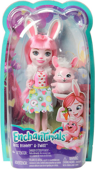 Mattel Bree Bunny & Twist Кукла за 4+ години+ години 15см.