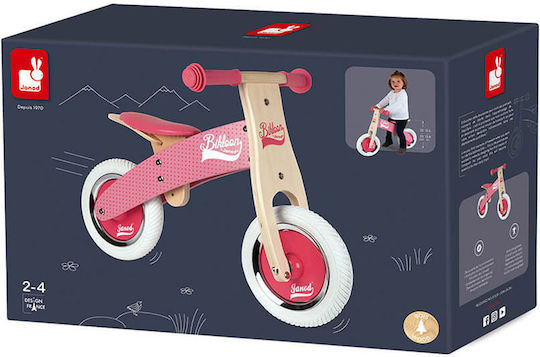 Janod Bicicletă de Echilibru pentru Copii Roz