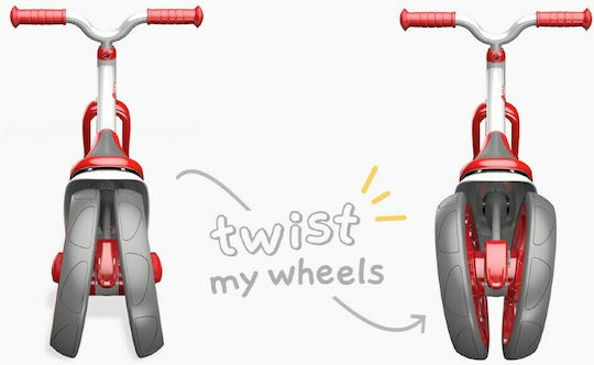 Y Volution Bicicletă de Echilibru pentru Copii Velo Twista Roșu