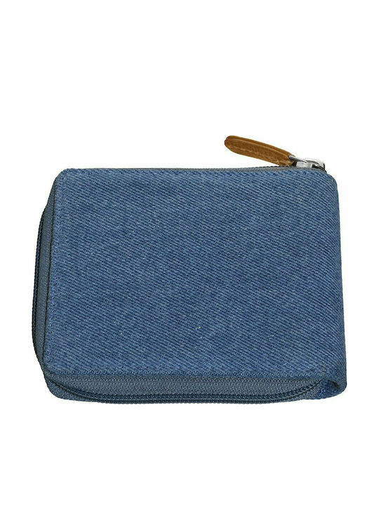 Leather Men's Wallet Classic Blue