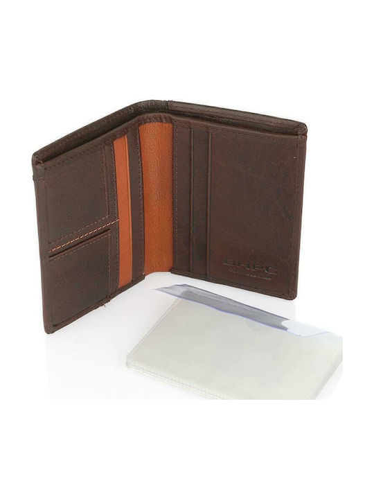 Leather Men's Wallet Classic Brown