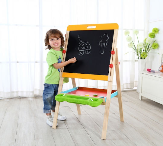 Tooky Toys Πίνακας Μαγνητικός / Μαρκαδόρου Διπλής Όψης Επιδαπέδιος 55x50.5x118εκ.