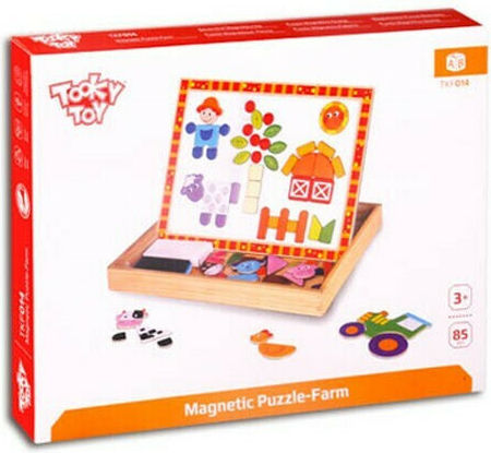 Tooky Toys Farm Kids Magnetic Board 30x21cm