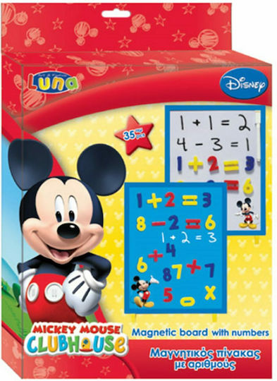 Luna Mickey Numbers Kids Magnetic Board / Markerboard