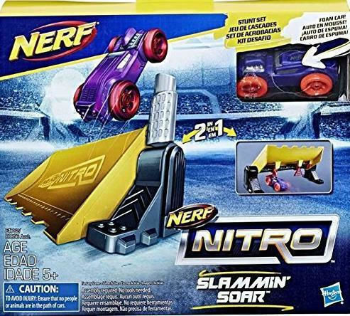 Nerf Lansator Nerf Nitro Slammin Soar Stunt Set Nitro pentru 5+ ani+ Ani