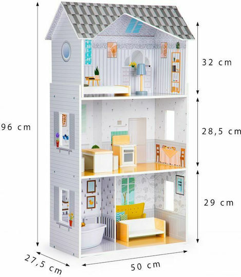 Ecotoys Ξύλινο Κουκλόσπιτο