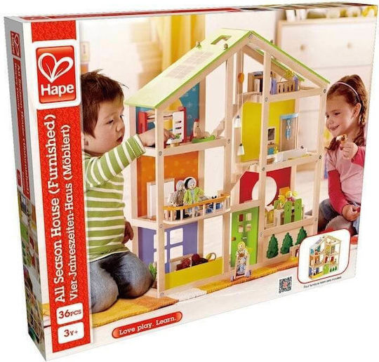Hape All Season House Wooden Dollhouse