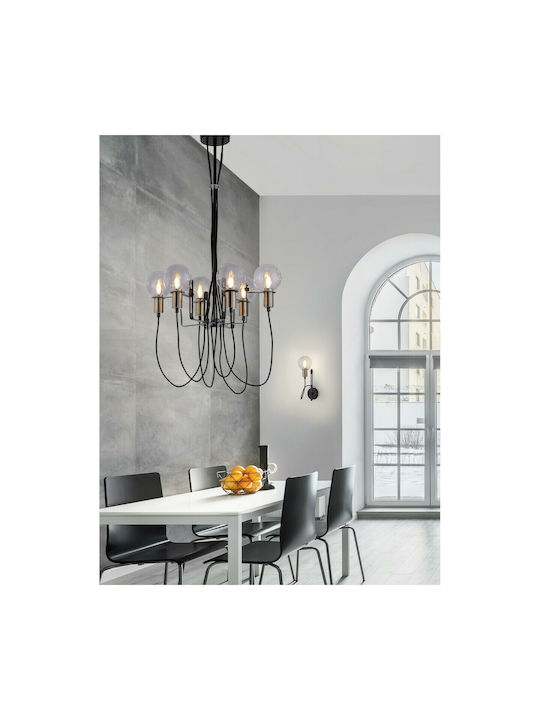Trio Lighting Nacho Modern Lamp Wall with Socket E14 Black