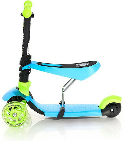 Lorelli Kids Scooter Foldable Smart 2021 3-Wheel with Seat for 3+ Years Green