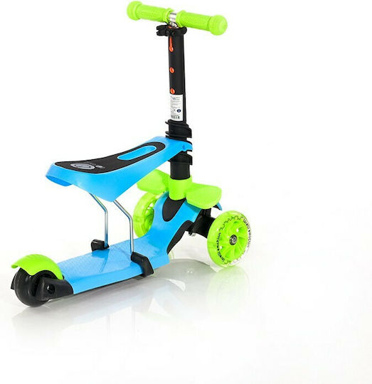Lorelli Kids Scooter Foldable Smart 2021 3-Wheel with Seat for 3+ Years Green