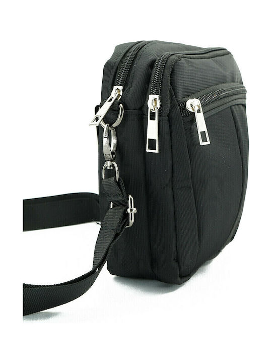 Herrentasche Schulter / Crossbody Schwarz
