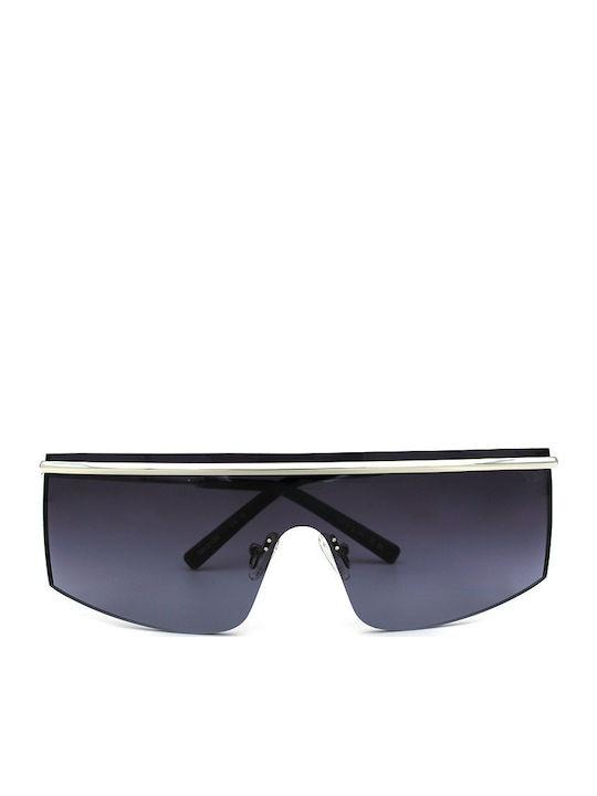 Mila ZB Unisex Sonnenbrille mit Silber Gestell