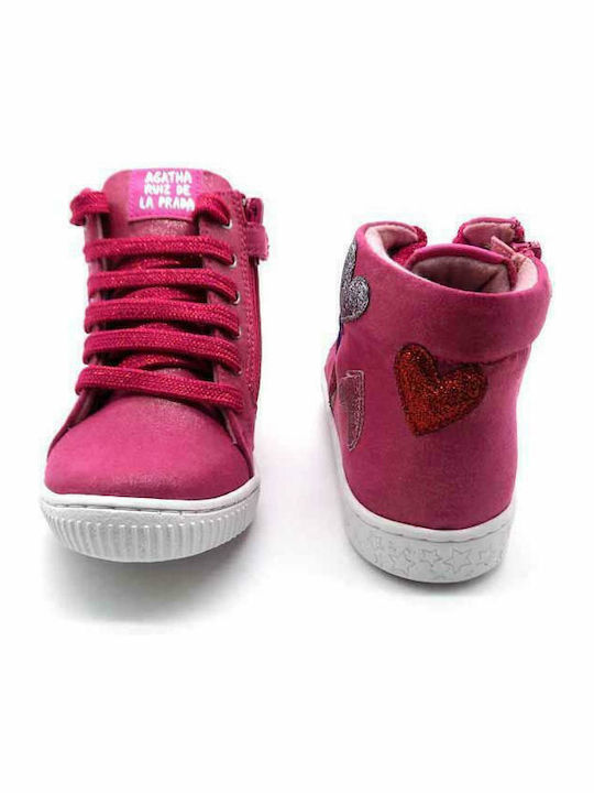 191945 Kids Sneakers High Fuchsia