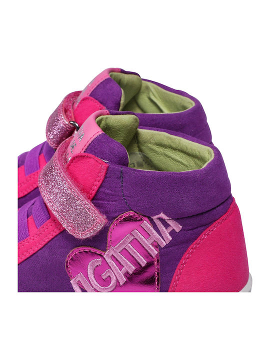 Kids Sneakers High Anatomic with Scratch Purple