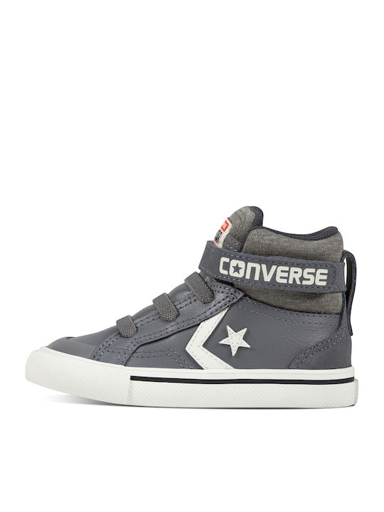 Chuck Taylor All Star PRO BLAZE STRAP HI Παιδικά Sneakers High με Σκρατς Γκρι