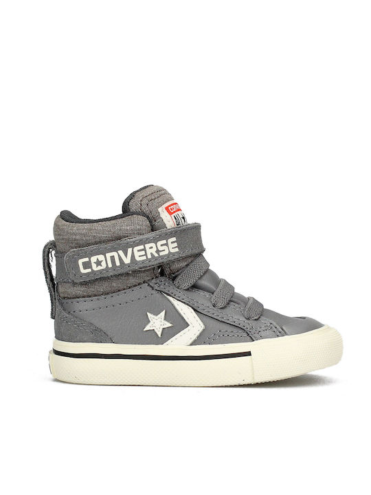 Chuck Taylor All Star PRO BLAZE STRAP HI Παιδικά Sneakers High με Σκρατς Γκρι