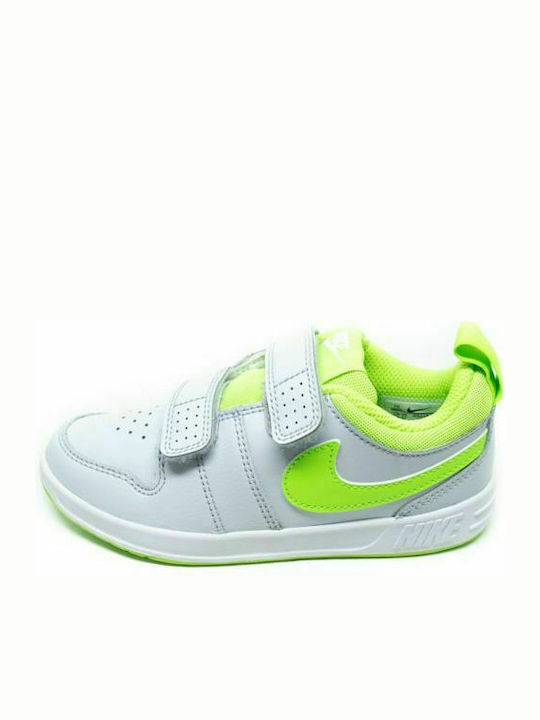 Pico 5 PSV Kids Sneakers with Scratch Pure Platinum / Electric Green / White