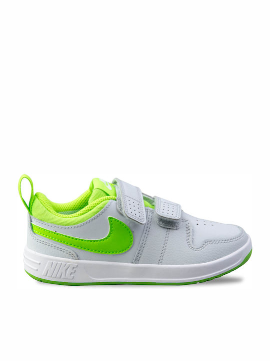 Pico 5 PSV Kids Sneakers with Scratch Pure Platinum / Electric Green / White