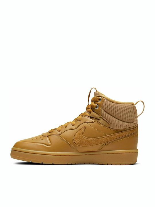 Court Borough Mid 2 Boot Jr Παιδικά Sneakers High Wheat / Wheat Gum Med Brown
