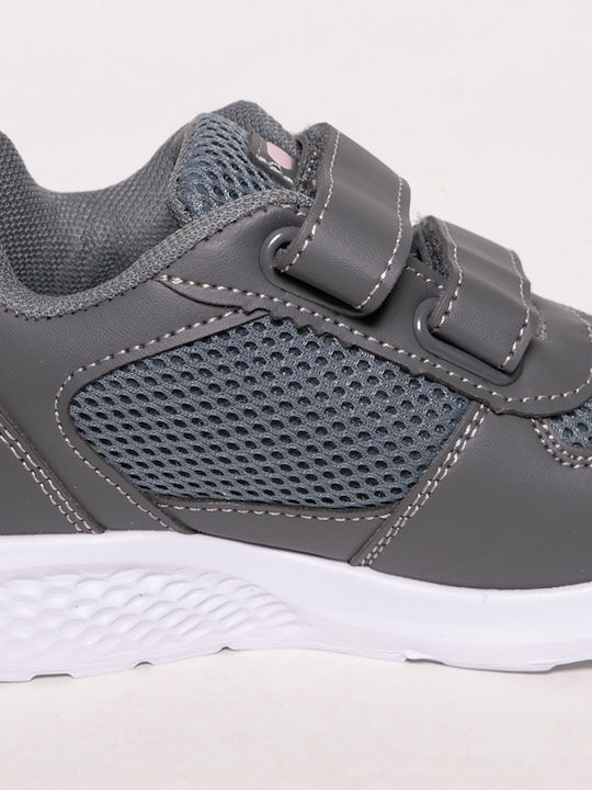 Comfort Happy Kids Sneakers with Scratch Gray