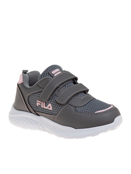 Comfort Happy Kids Sneakers with Scratch Gray
