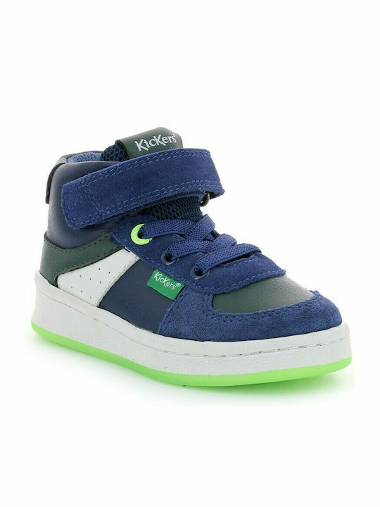 Bilbon Παιδικά Sneakers High με Σκρατς Μπλε