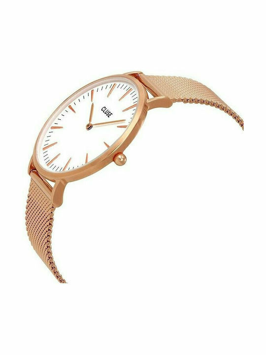 Cluse La Boheme Women's Watch with Pink Gold Metal Bracelet