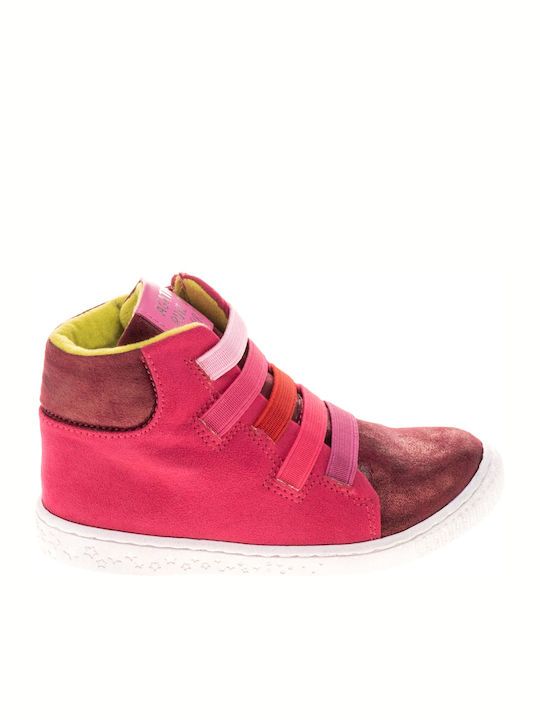 Leather Kids Boots with Zipper Fuchsia