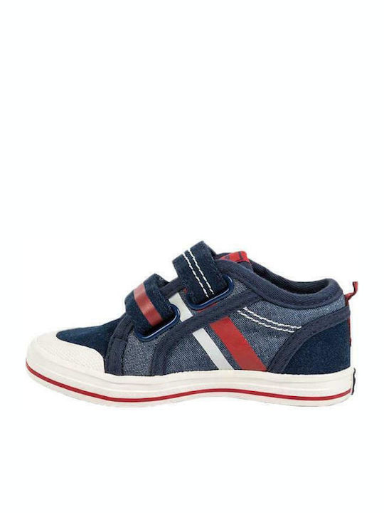 Παιδικά Sneakers με Σκρατς Navy Μπλε