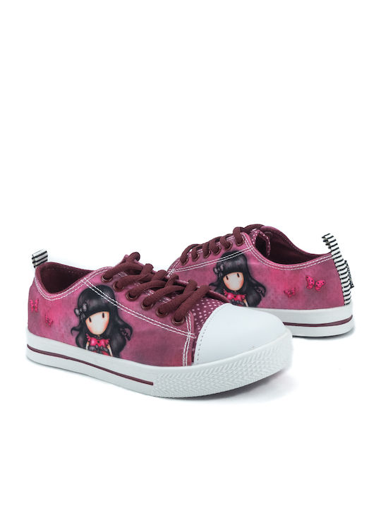 SA08602C Kinder Sneakers Burgundisch