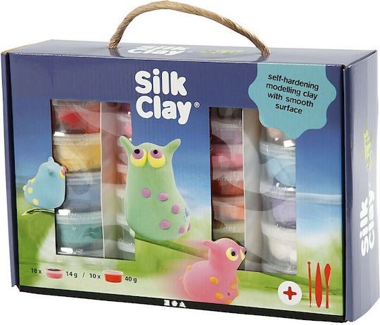 Creativ Company Silk Clay Set Детски Глина Подредба Многоцветенς 98110