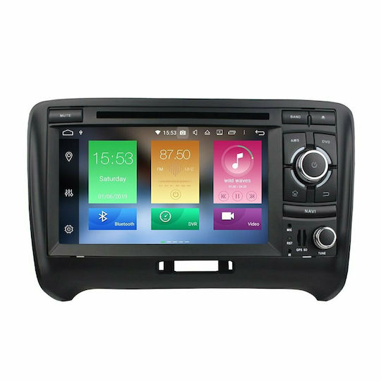 Bizzar Ηχοσύστημα Αυτοκινήτου για Audi TT / TT (8J) 2006-2013 (Bluetooth/USB/AUX/WiFi/GPS/Apple-Carplay/Android-Auto/CD) με Οθόνη Αφής 7"
