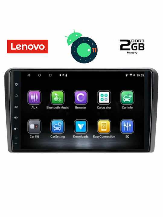 Lenovo Sistem Audio Auto pentru Audi A7 Hummer H1 2007 (Bluetooth/USB/AUX/WiFi/GPS/Apple-Carplay/Partitură) cu Ecran Tactil 9" DIQ_LVB_4221