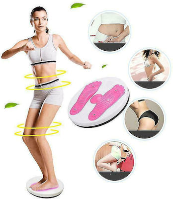 Balance Disc Rotating with Rope Pink