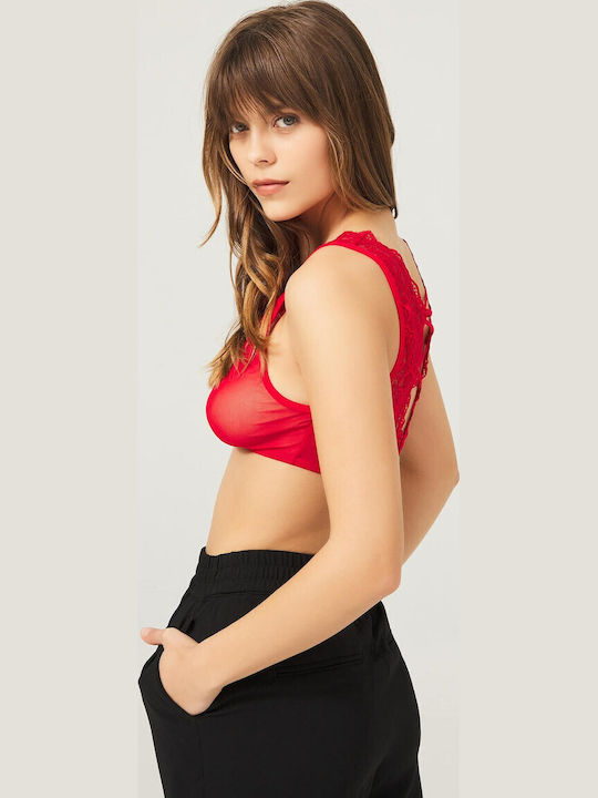 CottonHill Bralette Σουτιέν Κόκκινο